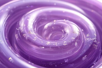 Abstract Swirling Purple Liquid with Glitter
