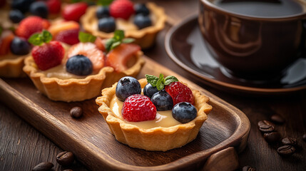 Fruit Tart and Coffee