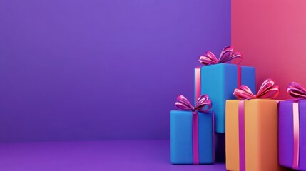 Random new year stuff with random color background