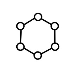 modern molecule icon