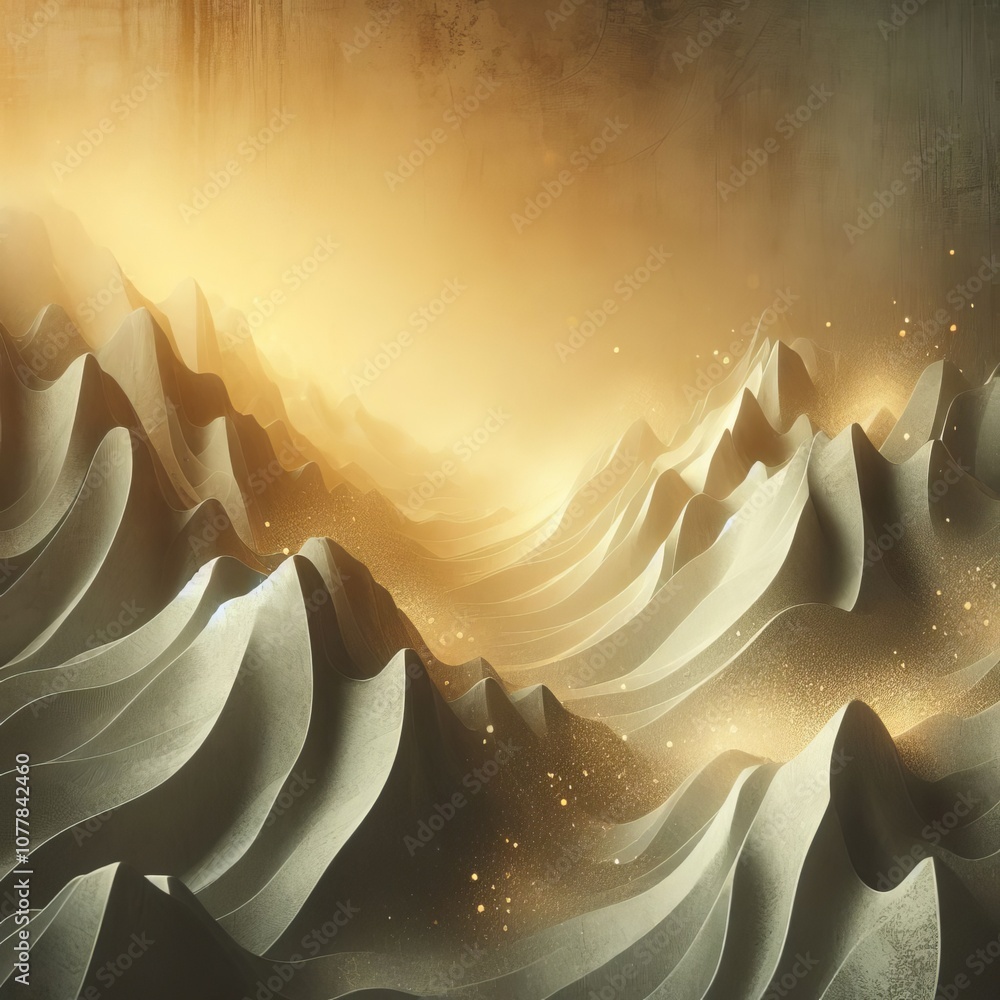 Poster smooth concrete with a hint of yellow and an ambient light combi