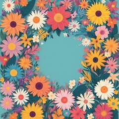 background with flowers
