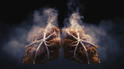 Smoky Lungs: A Visual Depiction of Respiratory Health