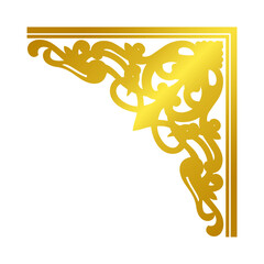 gold corner decorative.eps
