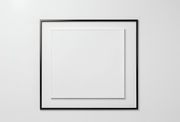 white frame on a wall