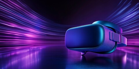 blue purple gaming virtual reality background