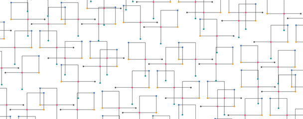 Minimalistic squares vector texture with linear. Creative idea of modern design with abstract geometric background. pattern for banner design or header design