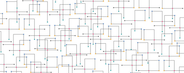 Minimalistic squares vector texture with linear. Creative idea of modern design with abstract geometric background. pattern for banner design or header design background