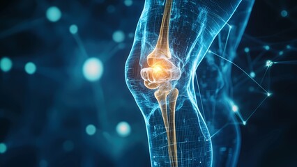 X-ray Illustration of Knee Pain