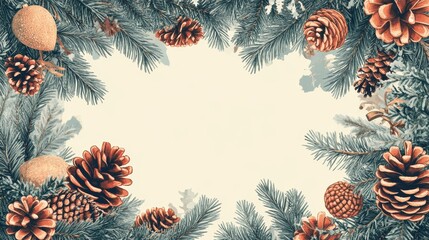Naklejka premium New Year and Christmas vector vertical frame for text and photo. Background for diplomas, cards, invitations, certificates