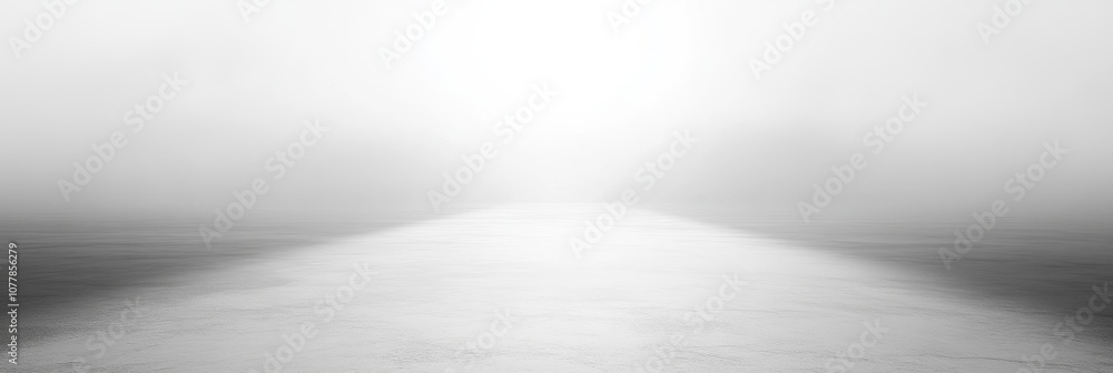 Poster seamless white-to-grey gradient with soft blur - elegant clean background for professional projects