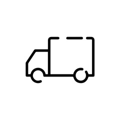 Fototapeta premium Truck icon symbol vector illustration 