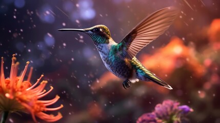 Fototapeta premium Hummingbird in Flight