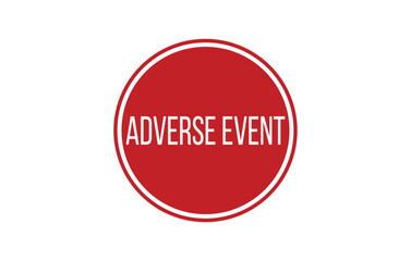 ADVERSE EVENT Rubber Stamp Seal Vector illustration isolated on white background