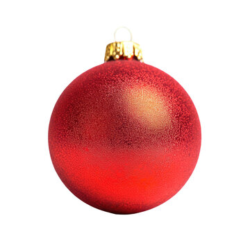 chrismas ball isolated on transparent background, PNG.