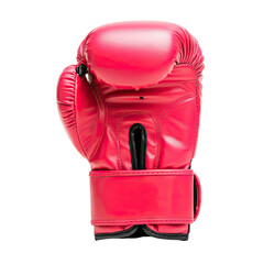 Fototapeta premium pink color boxing glove isolated on transparent background, PNG.