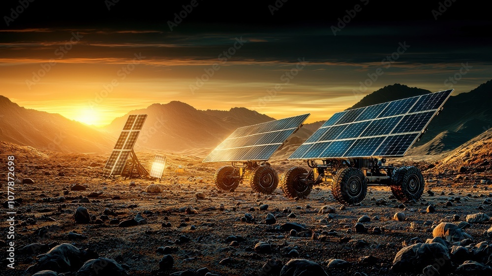 Aufkleber Exploring the impact of climate change on solar panel efficiency in open areas a comprehensive study