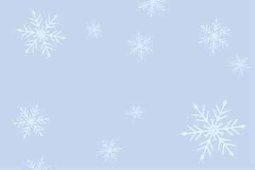 雪のシンプルな背景イラスト