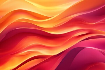 Fototapeta premium Abstract Red, Orange, and Yellow Wavy Background