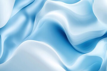 Obraz premium Abstract Blue and White Swirling Liquid Background