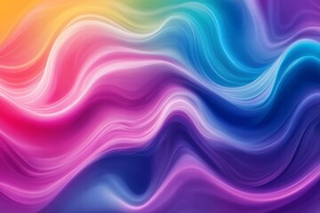 Obraz premium Abstract Colorful Wavy Lines Background