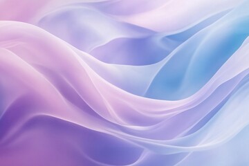 Obraz premium Abstract Draped Fabric with Pastel Purple and Blue Gradient