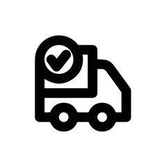 Obraz premium Truck icon symbol vector illustration 
