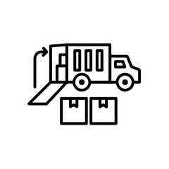 Truck icon symbol vector illustration
