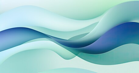 Fototapeta premium 3D abstract fluid shapes background, with a blue and green gradient color. vector design, flat design, organic shape background, light colors, minimalistic