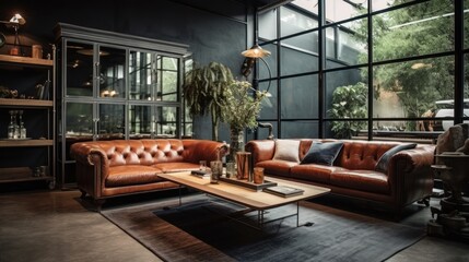 Naklejka premium Luxury Living Room Interior Design