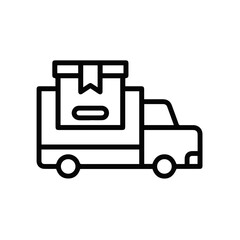 Obraz premium Truck icon symbol vector illustration 