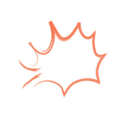 cartoon explosion brush stroke