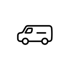 Fototapeta premium Truck icon symbol vector illustration 