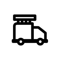 Fototapeta premium Truck icon symbol vector illustration 