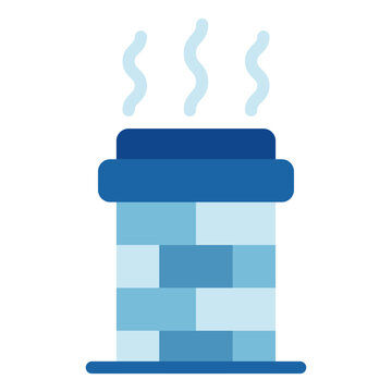recommend clip art: Chimney Smoke winter vector icon illustration 