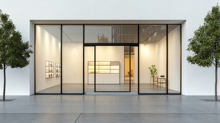 Obraz premium Modern Storefront Design