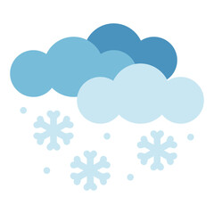 Snowfall winter vector icon illustration 