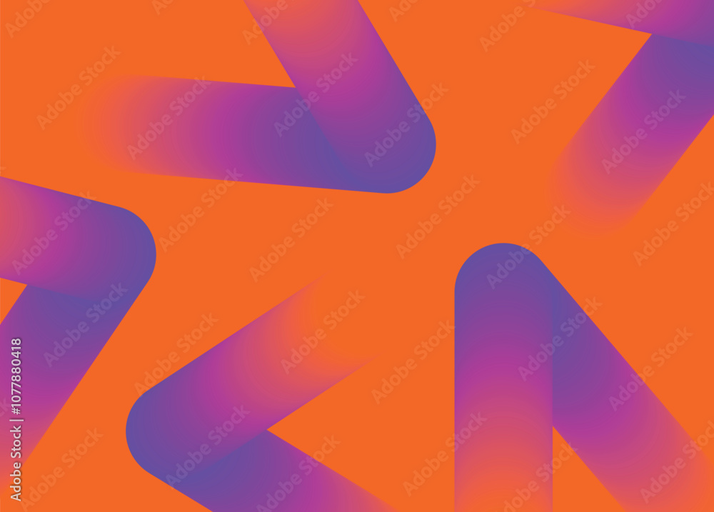 Canvas Prints abstract gradient poster background vector. minimalist style cover template with vibrant perspective
