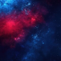 Naklejka premium Red and Blue Galaxy