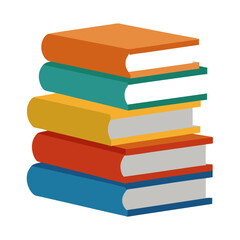 Stack of Book vector art illustration