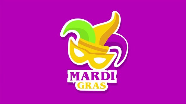 Mardi Gras with colorful masks