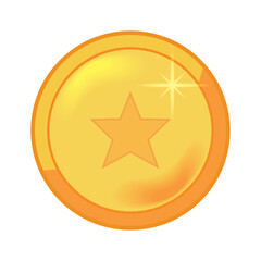 Fototapeta premium gold coin money icon