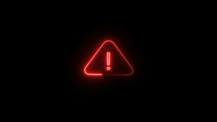 Abstract attention warning icon illustration.