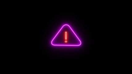 Abstract attention warning icon illustration.