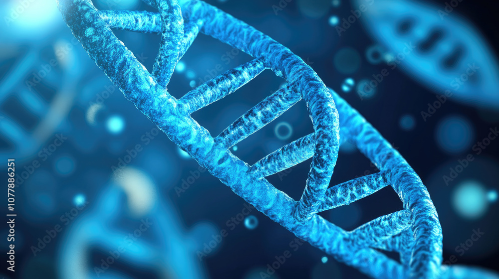 Aufkleber genetic cell analysis, exploring advanced biotechnology techniques and the intricate structure of dn