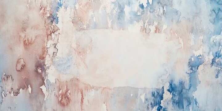 Abstract watercolor artwork with soft hues and a central blank space for text or design.