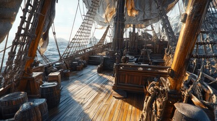 Wooden Ship Deck