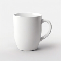Obraz premium Coffee mug isolated on white background, white cup isolated on white, Mug for mockup