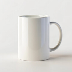 Fototapeta premium Coffee mug isolated on white background, white cup isolated on white, Mug for mockup