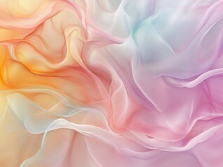 Obraz premium Abstract Pastel Fabric with Swirling Patterns